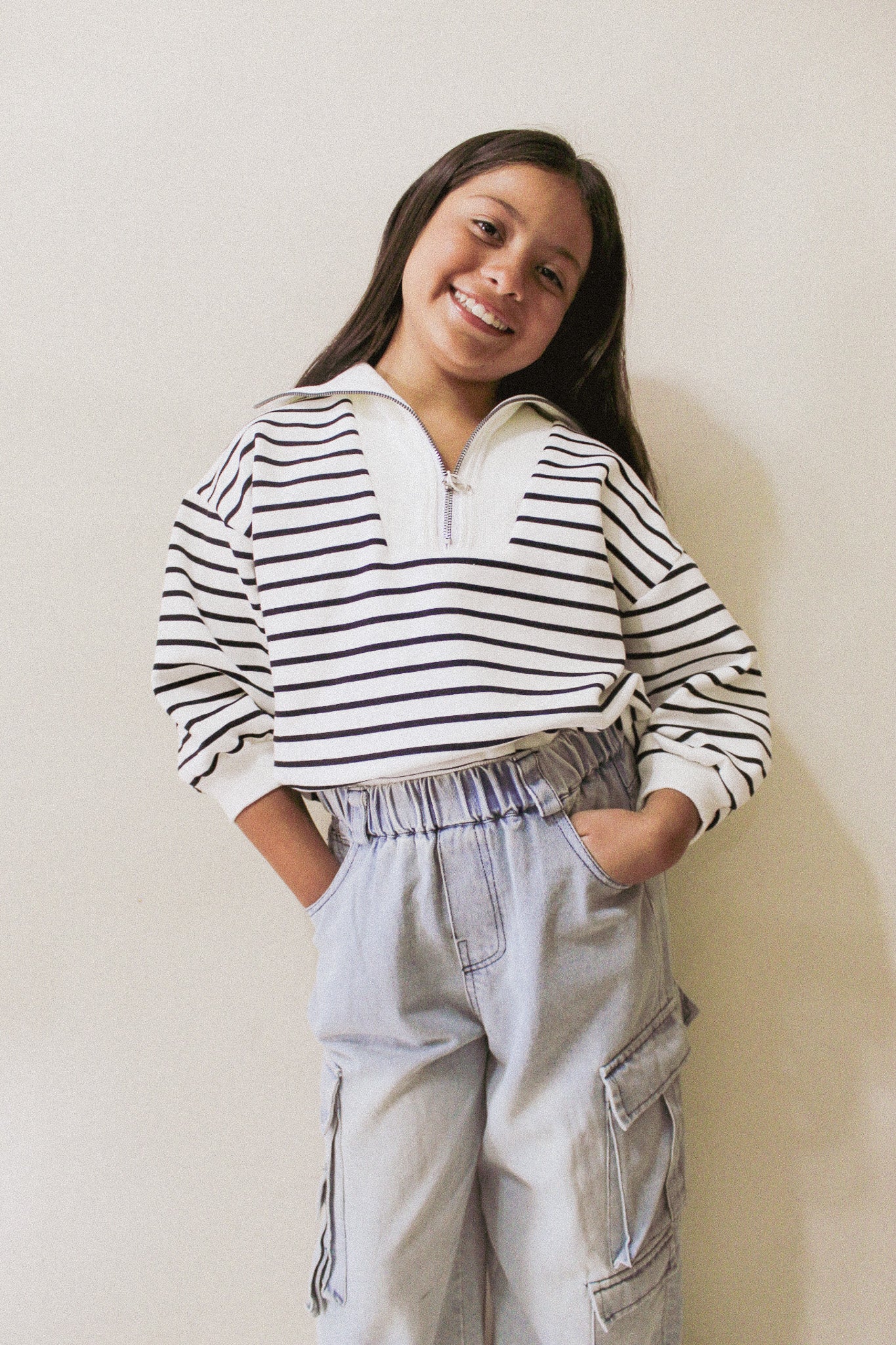 Denim Cargo Pants